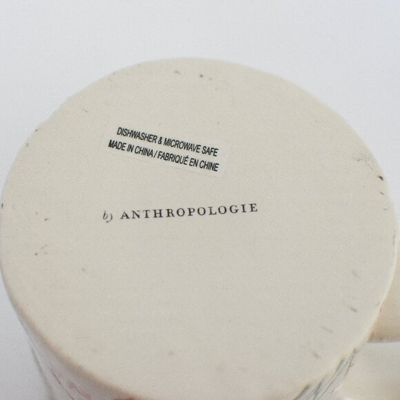 NWT Anthropologie Home I Dagny Monogram Floral Mug Botanical Boho Gift - Picture 6 of 7